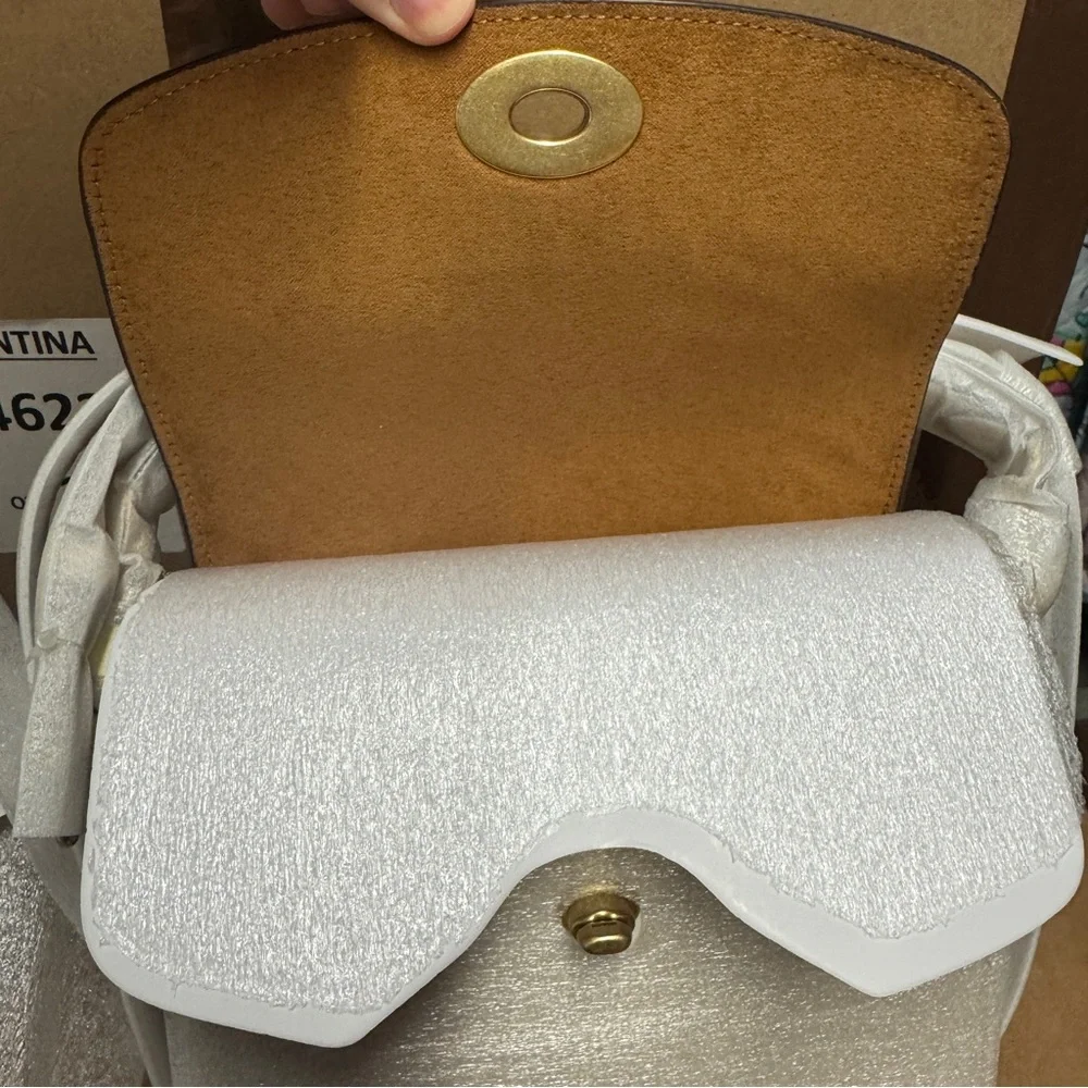 Coach Women’s Cassie 19 Pebble Leather Crossbody - Chalk - Picture 12 of 14